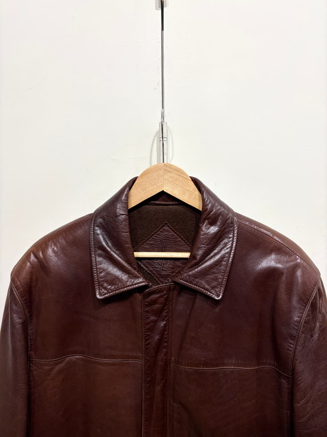 90's 입생로랑 램스킨 레더 자켓 상품이미지3