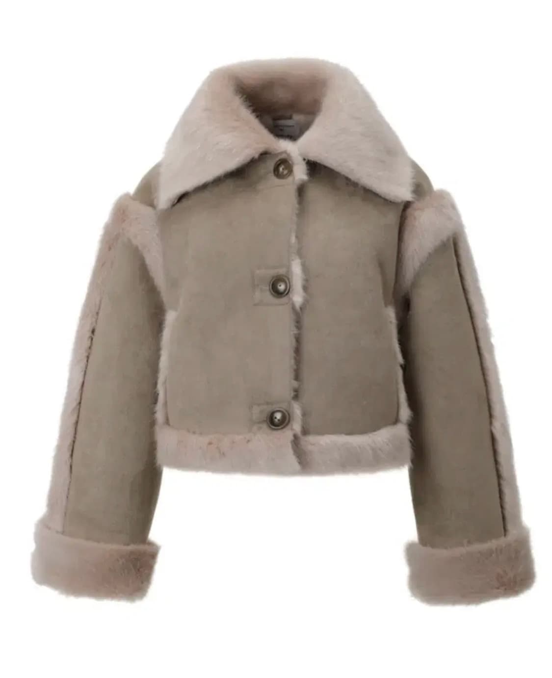 오늘만)쓰리타임즈 21fw 버니 퍼 무스탕 코트 상품이미지2