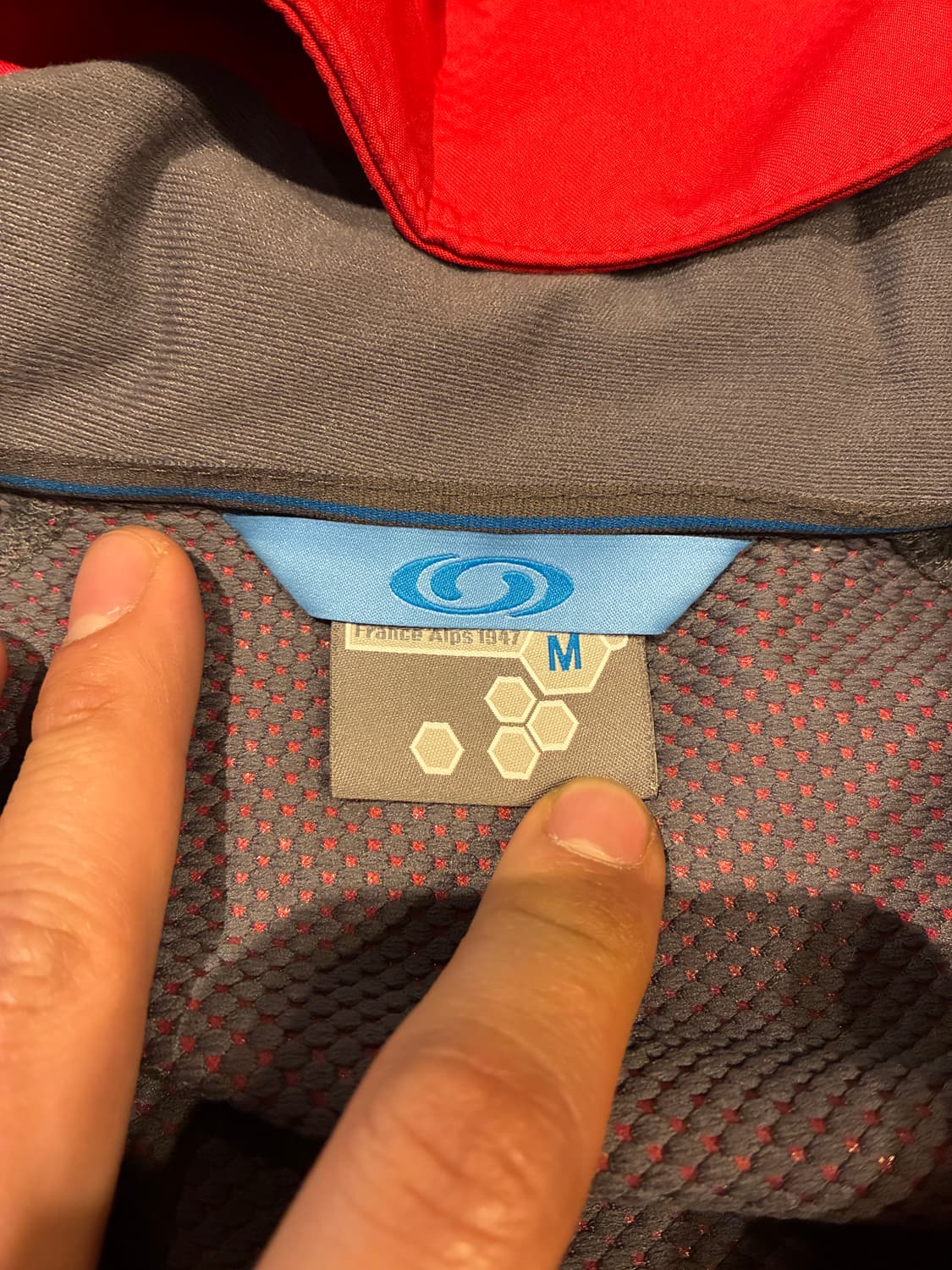 M) 살로몬 소프트 쉘 바람막이 자켓 레드 상품이미지4