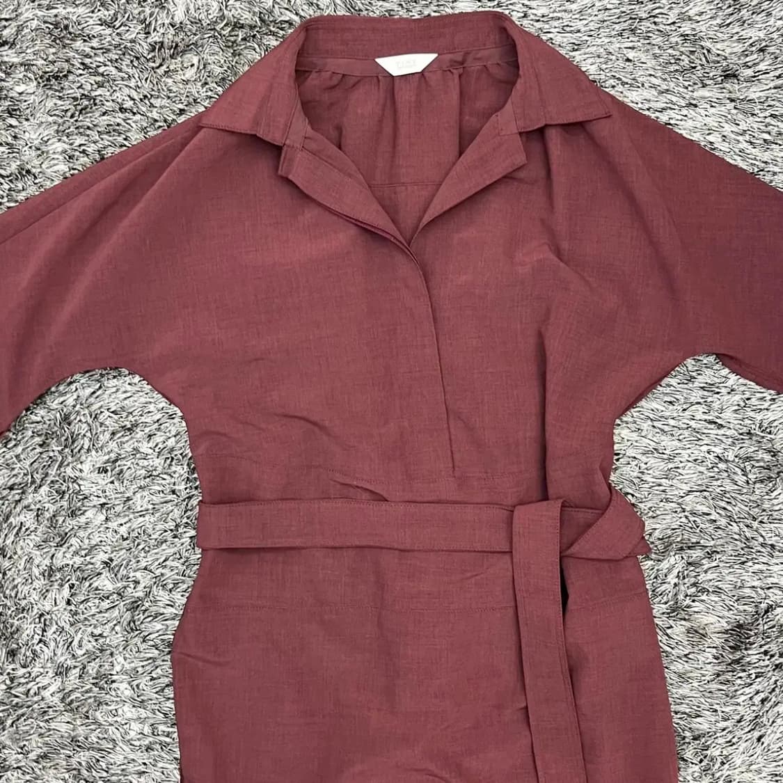 한섬 타임 여성 벨티드 원피스 (82-94-160) 상품이미지2