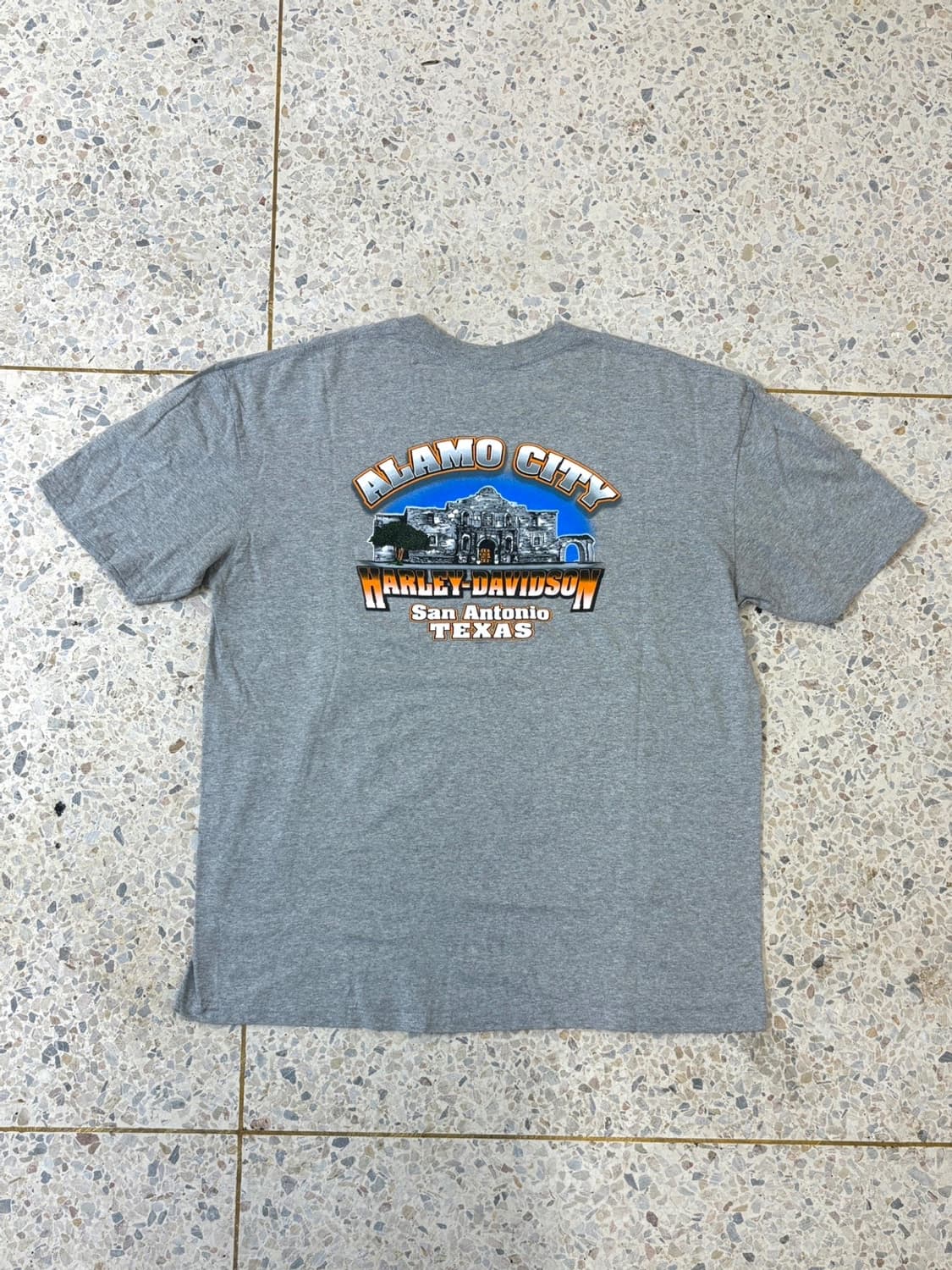 할리데이비슨 TEXAS 백프린팅 반팔 그레이 상품이미지4