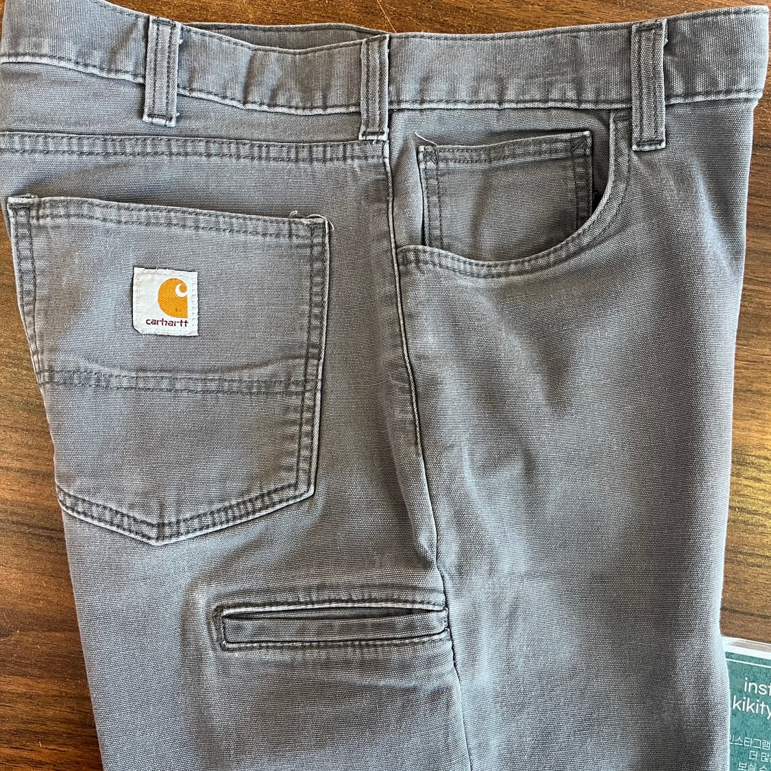 칼하트 그레이 워크 팬츠 상품이미지3