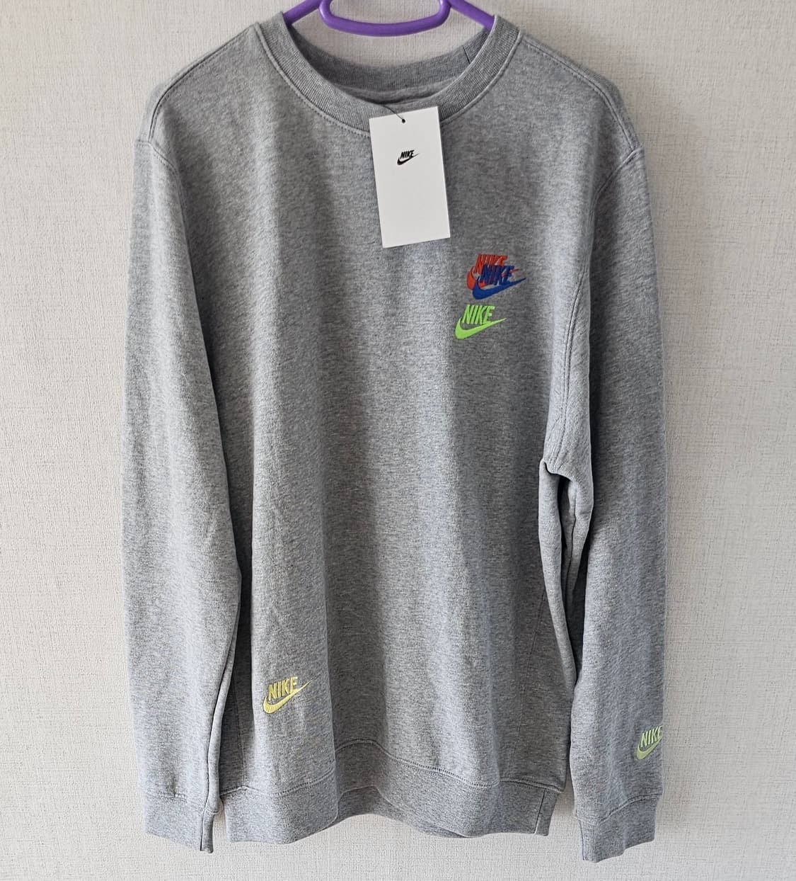 정품)나이키멀티스우시맨투맨티셔츠새상품미개봉S 상품이미지1