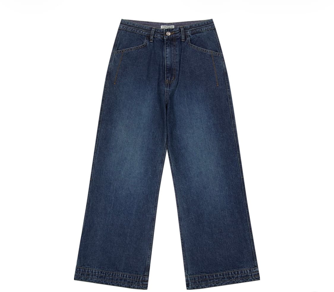 1 2 코이세이오 딥 데님 팬츠 네이비 미개봉 새제품 판매 상품이미지1