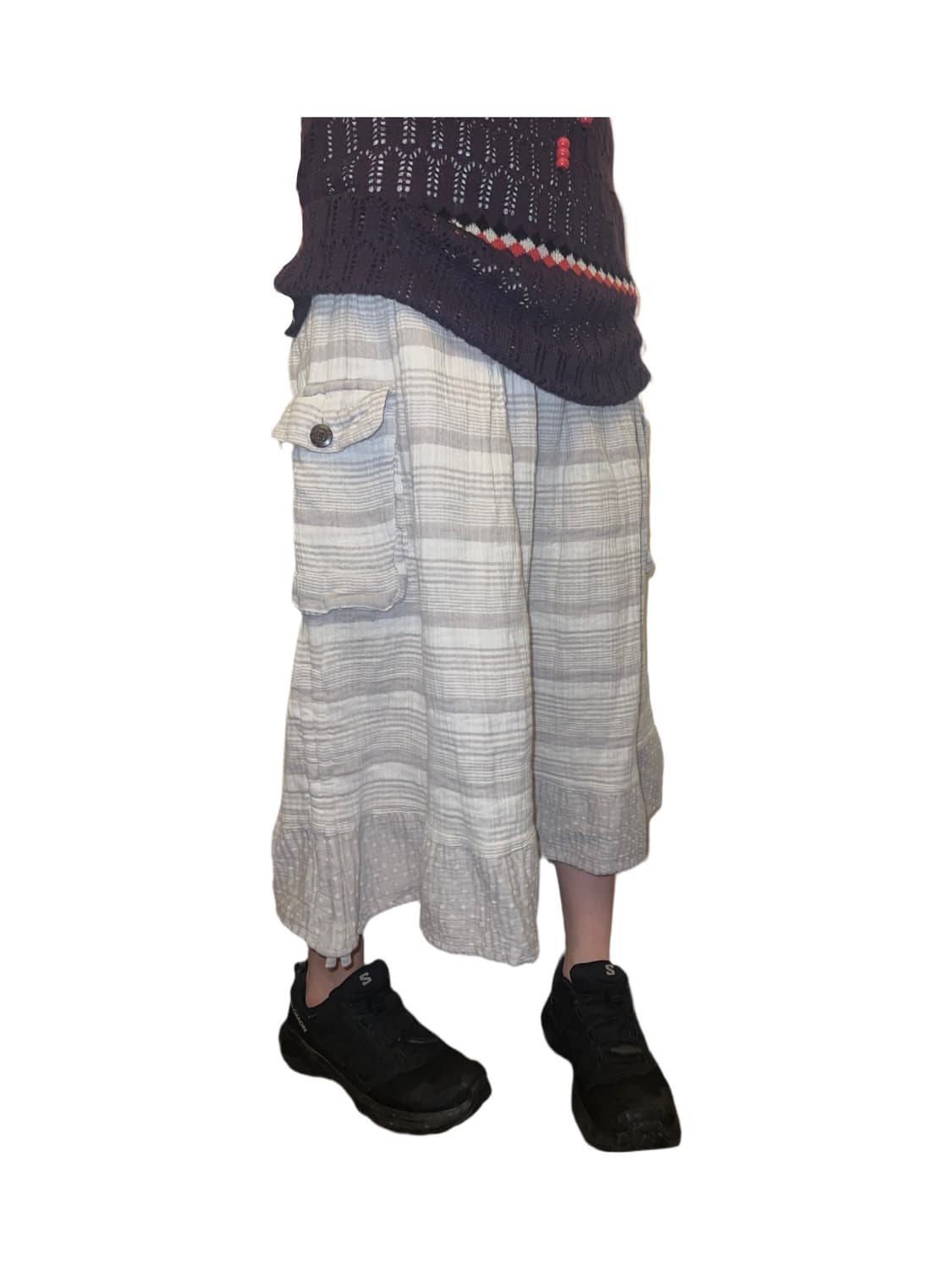 Soft Ice Gray Skirt 상품이미지5