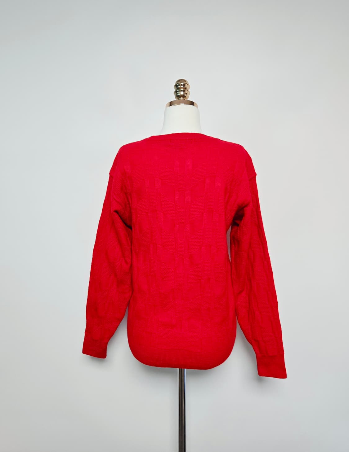 겐조 골프 울100 레드 니트 상품이미지4