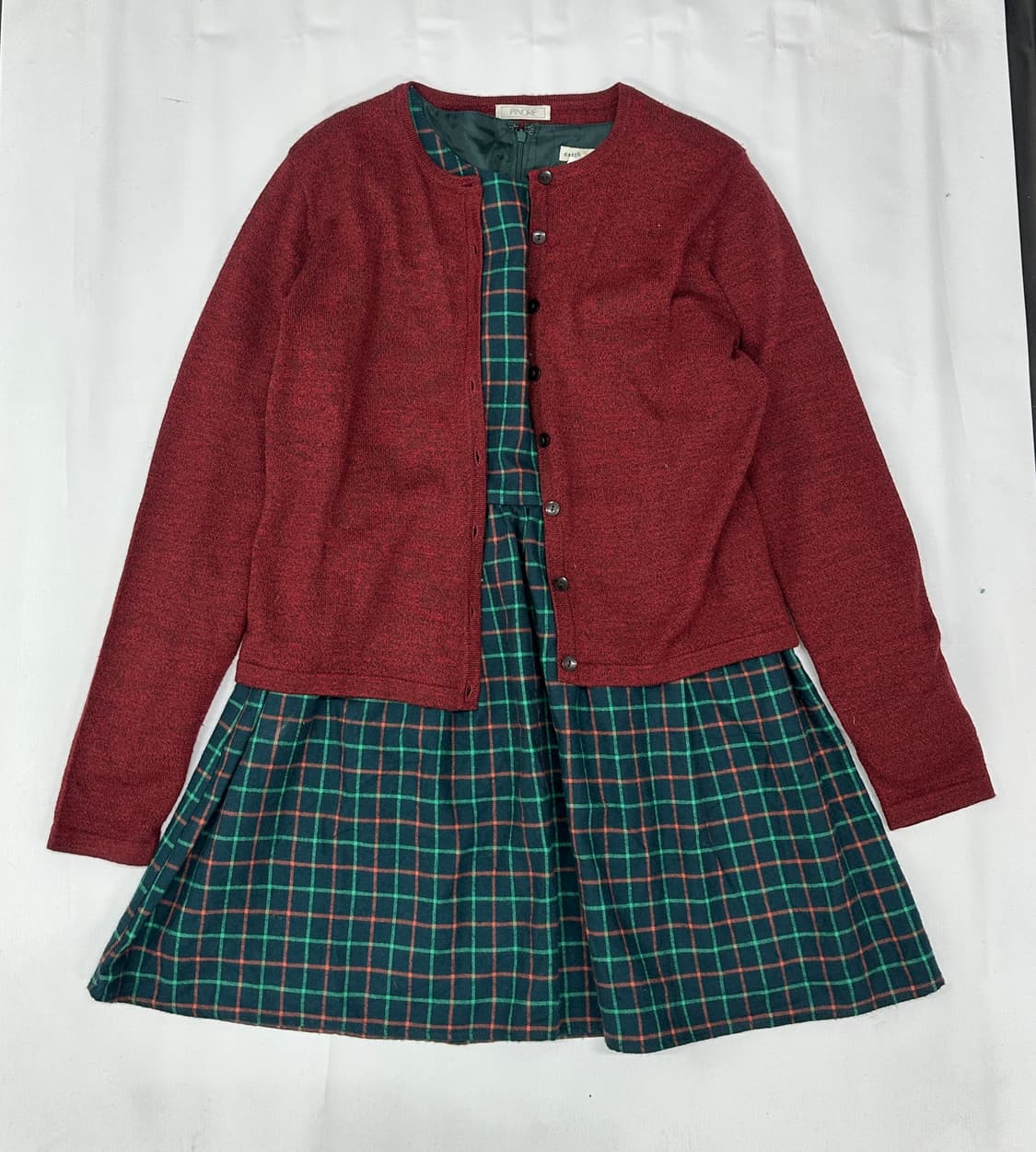 ♥️하구미의 어스뮤직  코디세트♥️ 머플러 원피스 베이비돌 레드 가디건 상품이미지3