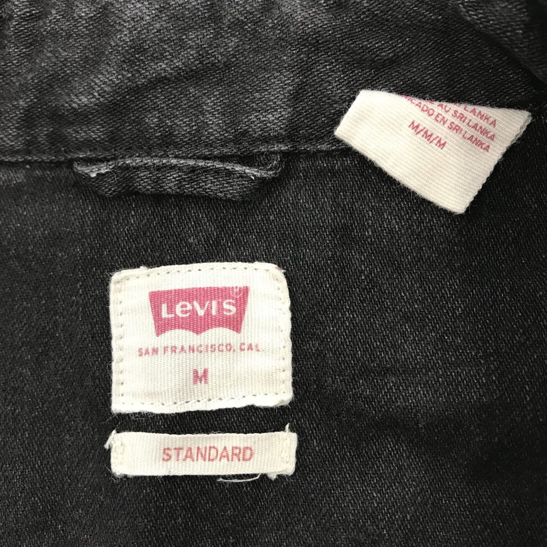 리바이스 LEVIS 흑청 데님셔츠 [M] 상품이미지5