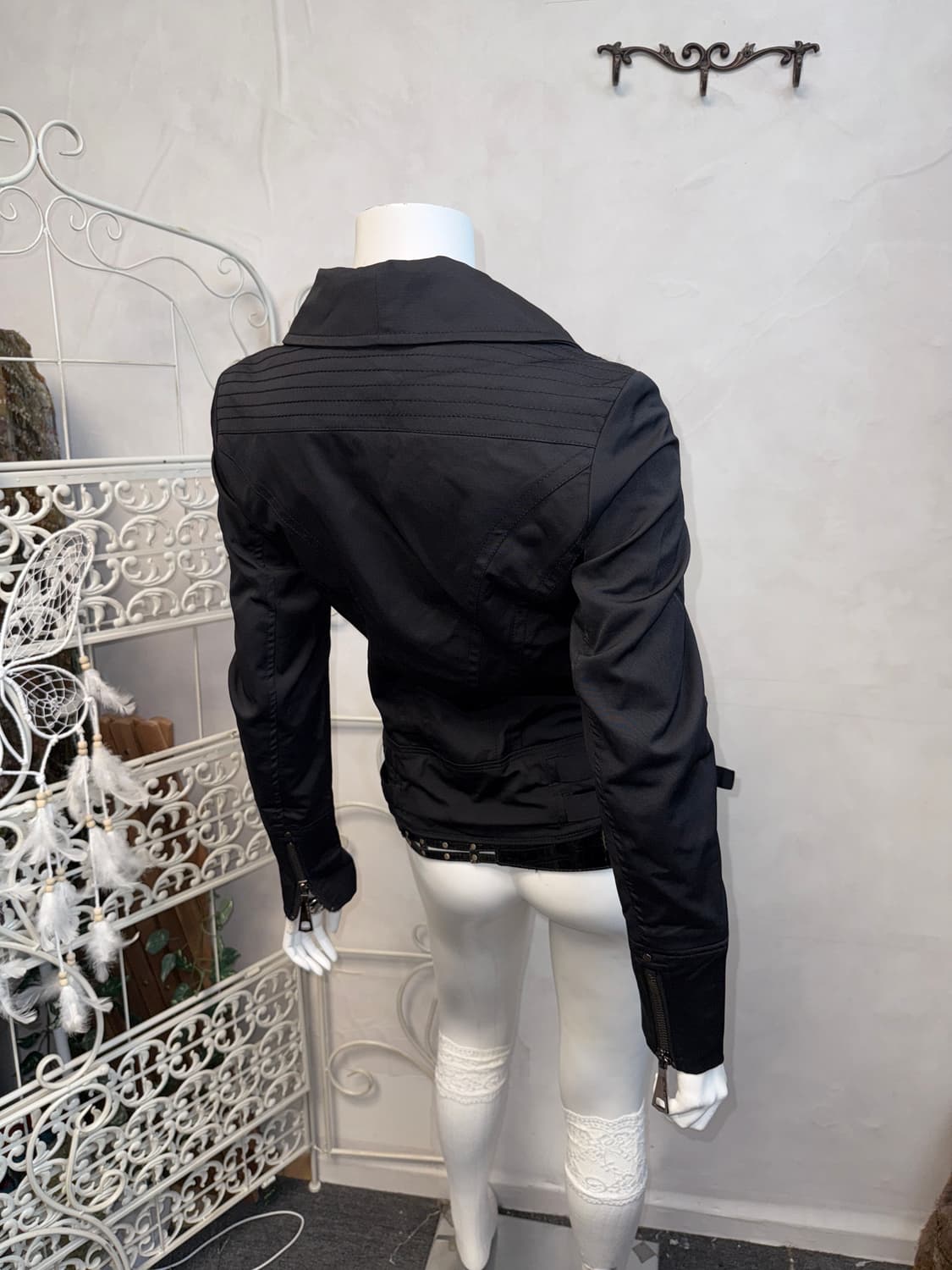 Black side buckle slit zipper detail jk 상품이미지6