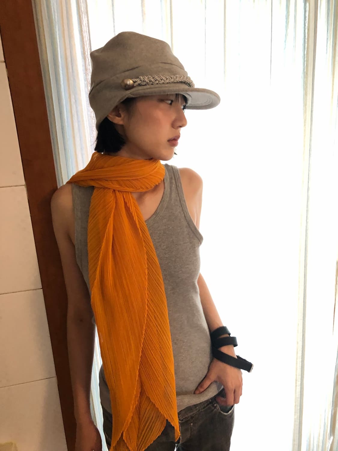 pleats please scarf / grade A / 가로 150  상품이미지8