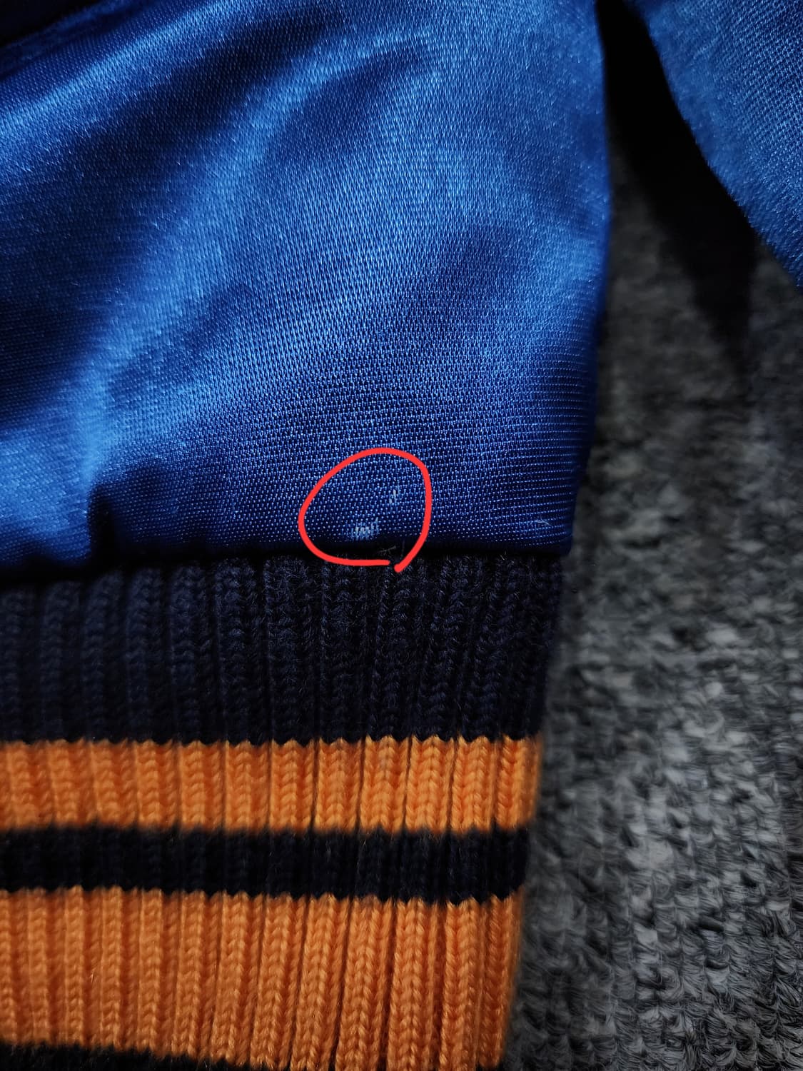 MLB 뉴욕 메츠 새틴 블루종 바시티 다운 점퍼 100 상품이미지5