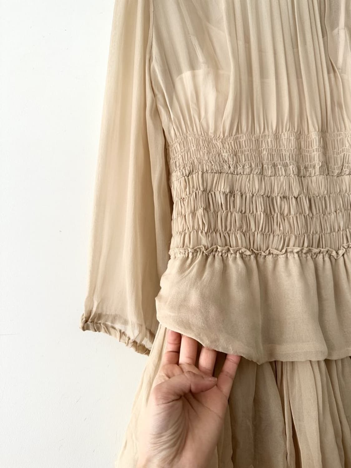 ISABEL MARANT ruffle chiffon mini ops  상품이미지3