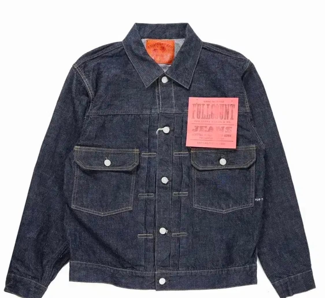 (새상품)풀카운트 x 팝트레이딩컴퍼니 2세대 데님자켓 상품이미지1