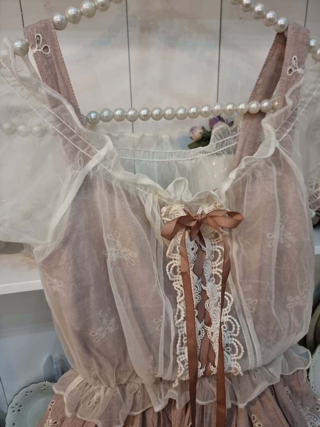 LIZ LISA 오프숄더 레이스 원피스 상품이미지4