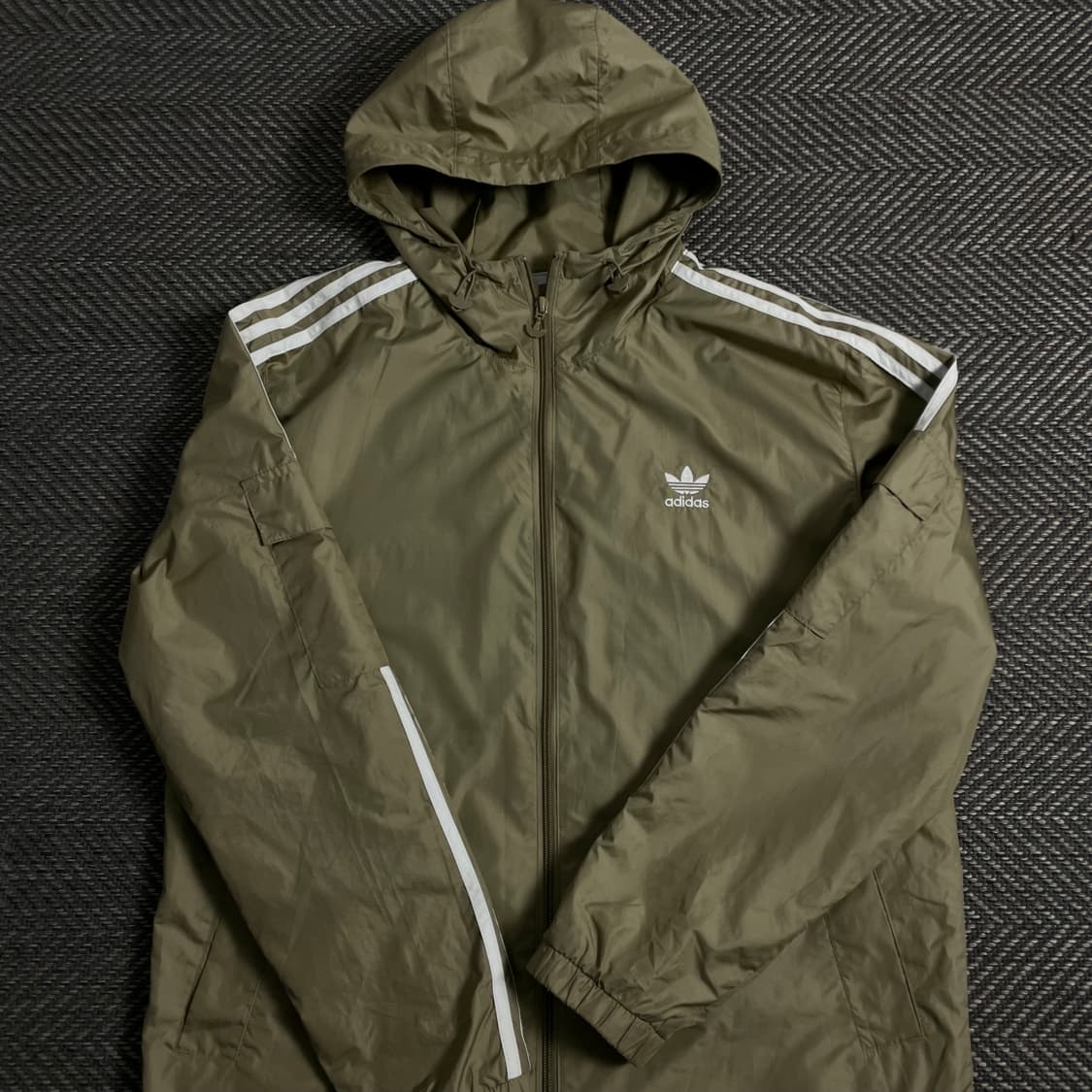 아디다스 신형 윈드브레이커 스트라이프 카키 바람막이 y 3854 상품이미지5