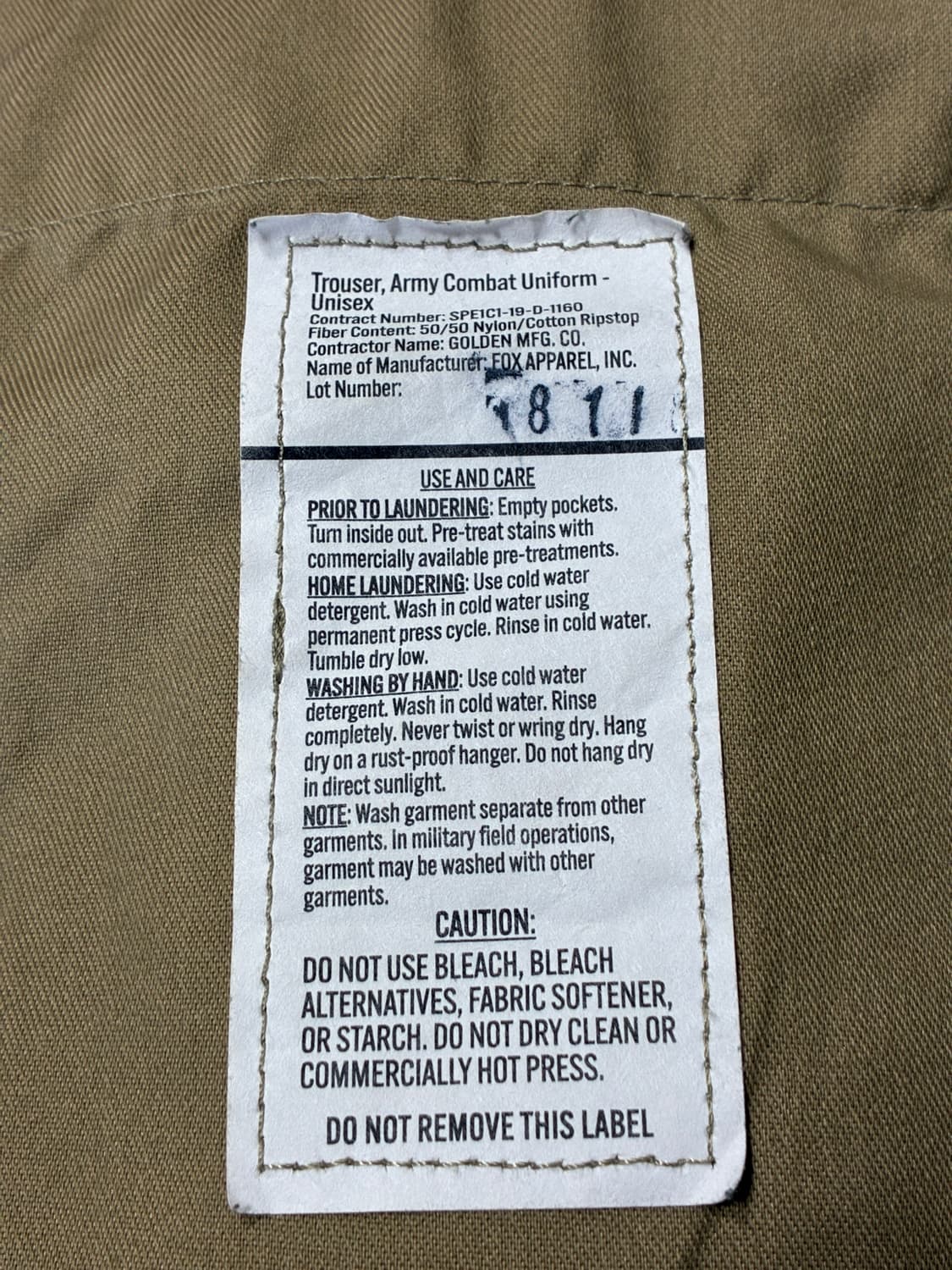 미군 오리지날 전투복 하의 (32-34) 상품이미지6