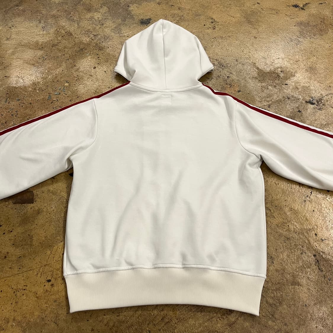 아디다스 흰빨 화이트 레드 후플 플락 후드집업 져지  상품이미지4
