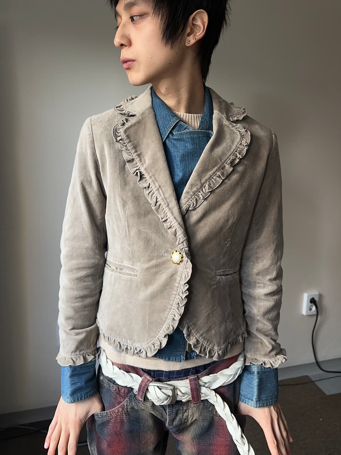 AWAW by Junko Shimada 프릴 코티드 자켓 상품이미지1