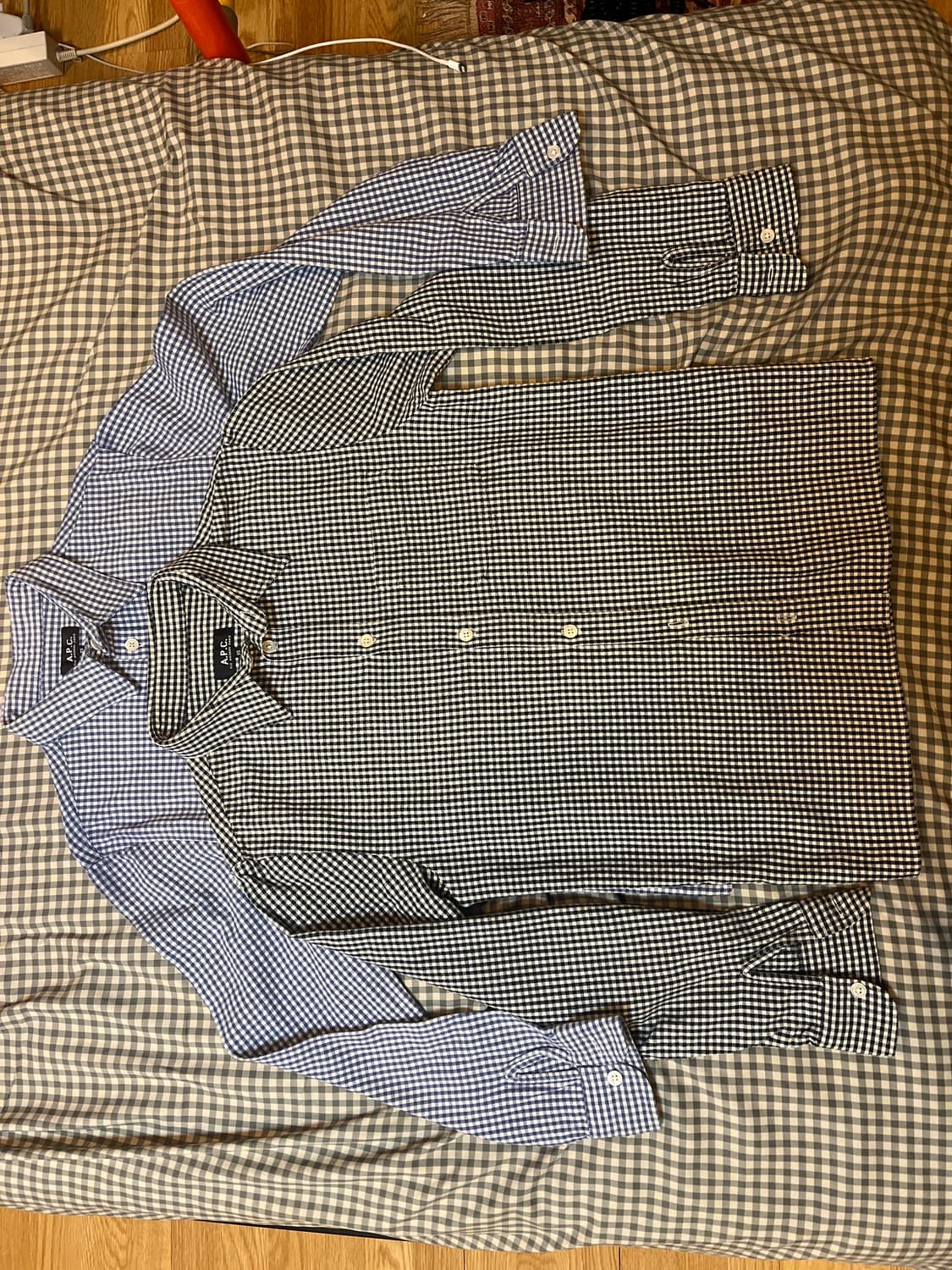 A.P.C  아페쎄 깅엄 헤비코튼 셔츠 XS 상품이미지2