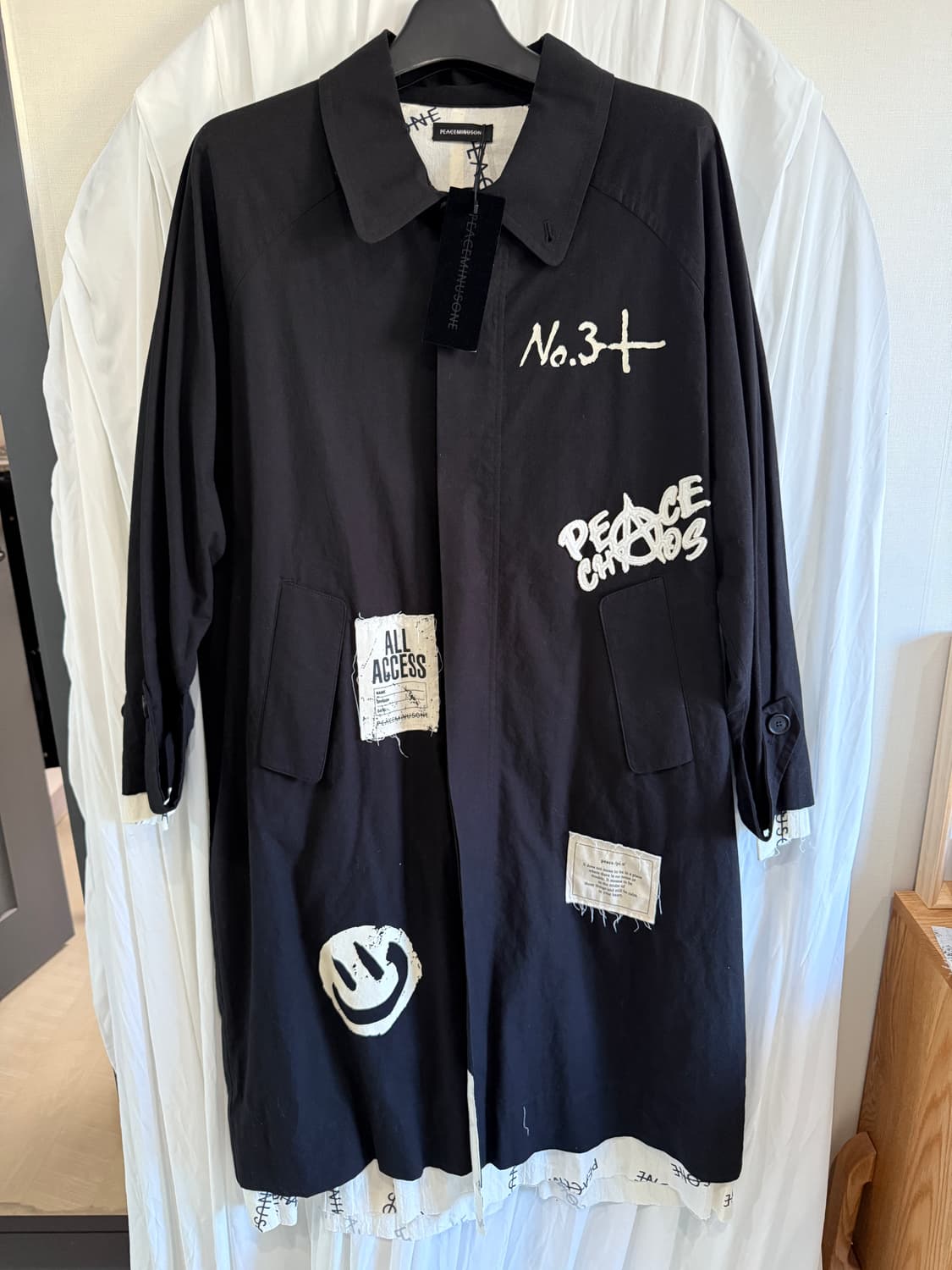 피스마이너스원 #1 코트 블랙 상품이미지4