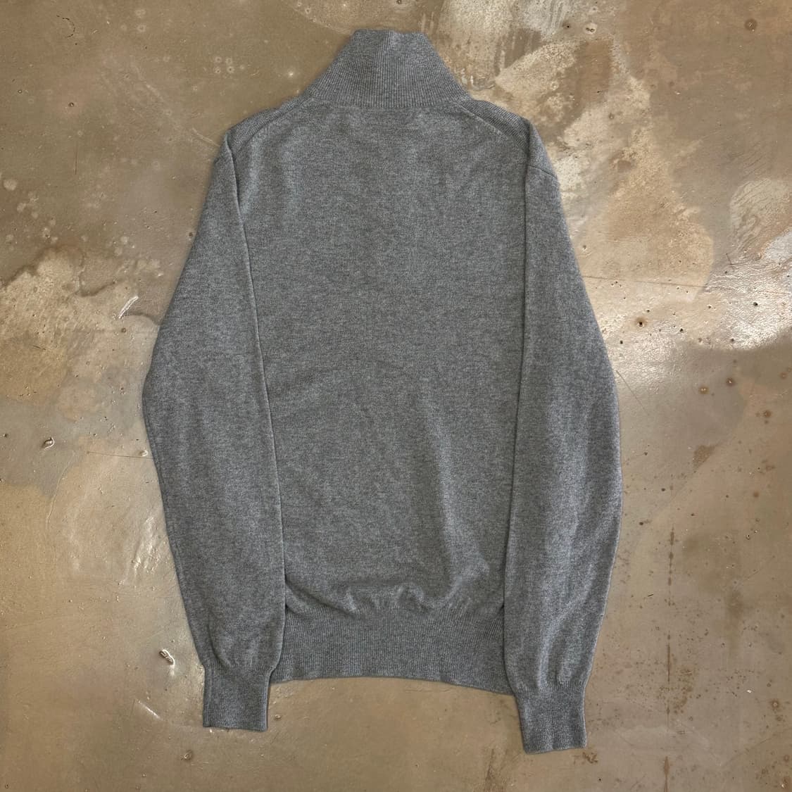 폴로랄프로렌 그레이 메리노 울 반집업 니트 상품이미지3