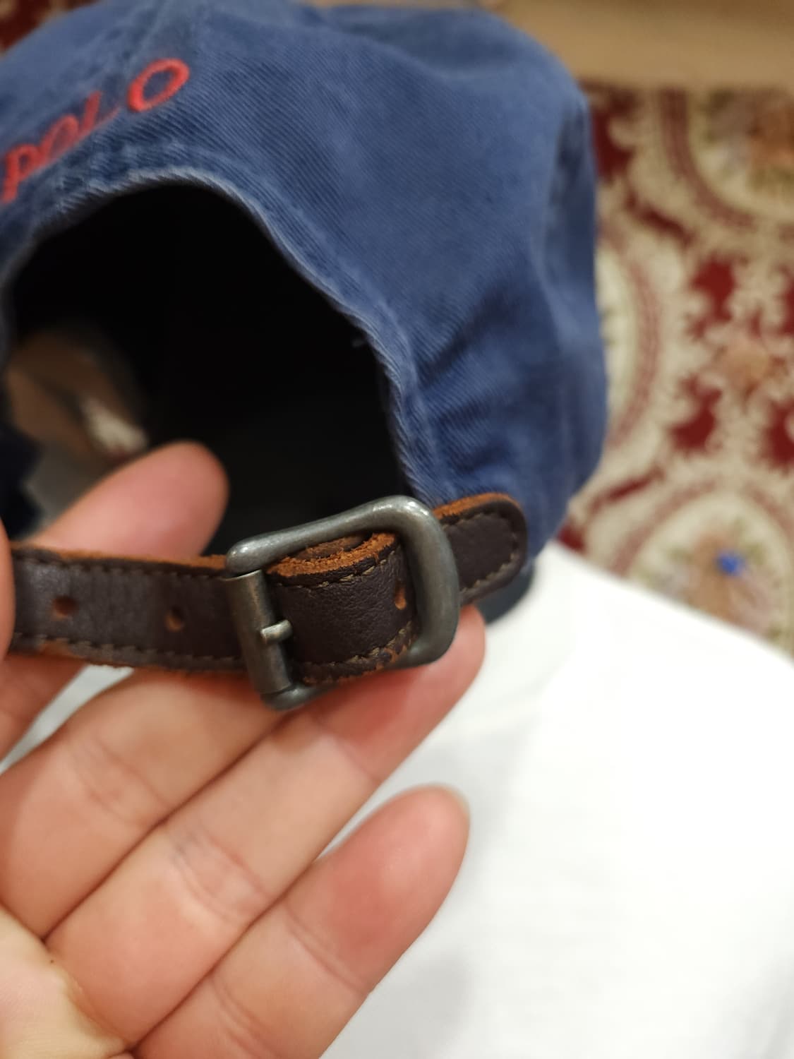 폴로 랄프로렌 00s 네이비 가죽스트랩 볼캡

 상품이미지4