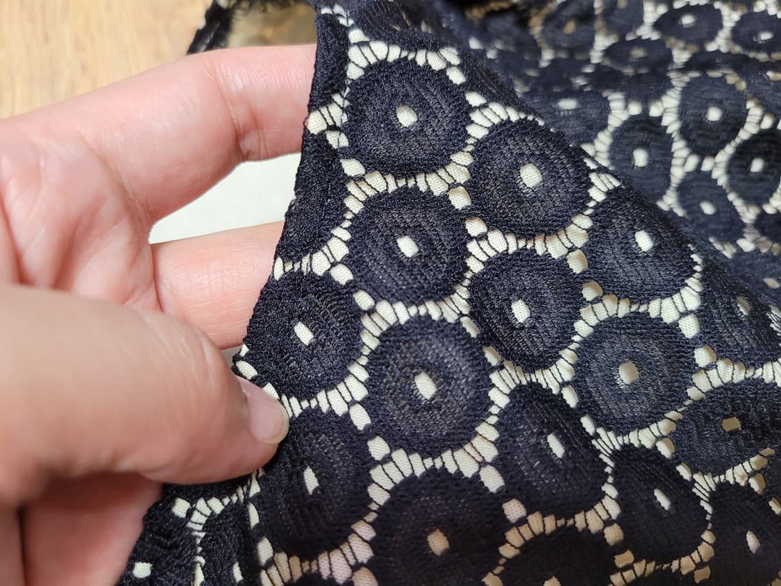 펀칭레이스 블랙원피스 55-66 상품이미지3