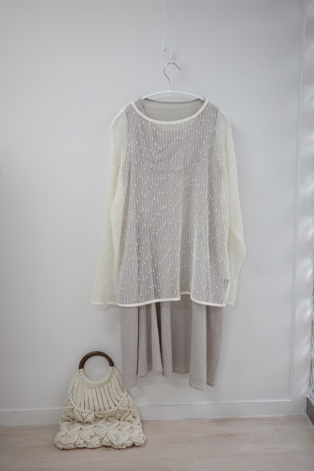 Ivory dot summer knit 상품이미지1
