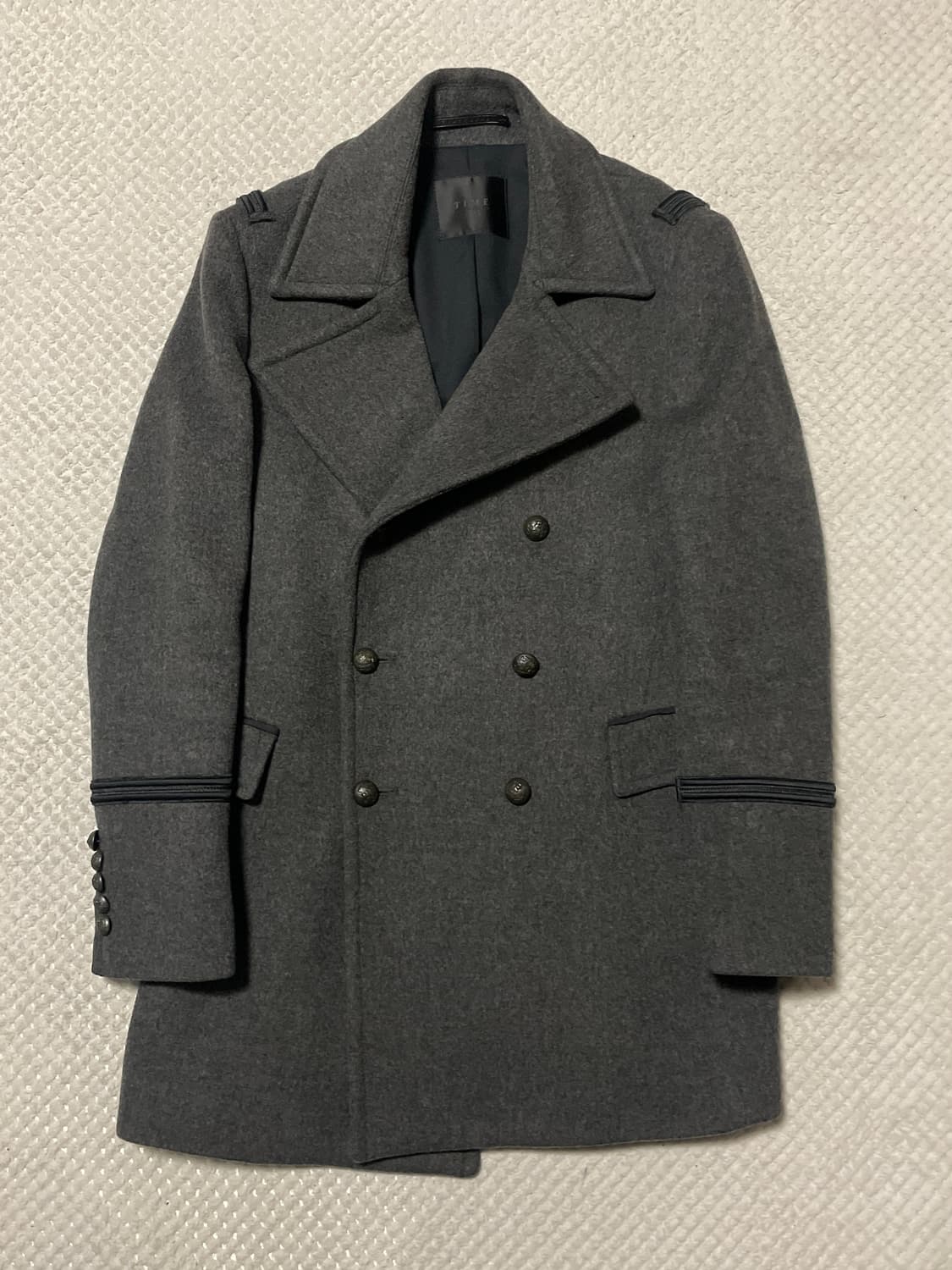 TIME HOMME 타임옴므 웨스턴 무드 양모 캐시미어 나폴레옹 코트 상품이미지2