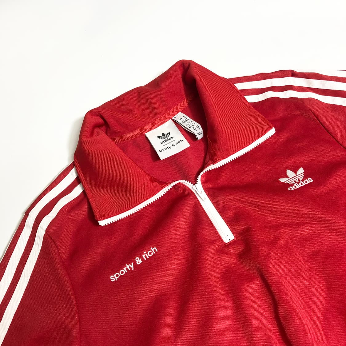 아디다스 스포티앤리치 하프집 트랙자켓 L 상품이미지3