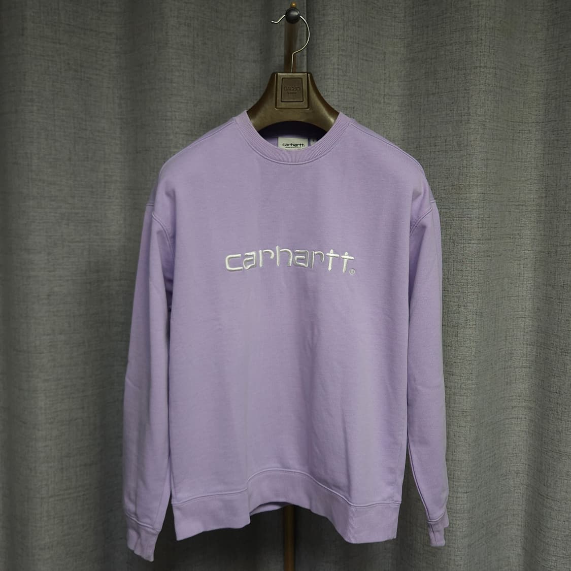 S ) 칼하트 WIP 자수로고 연보라 맨투맨 상품이미지2