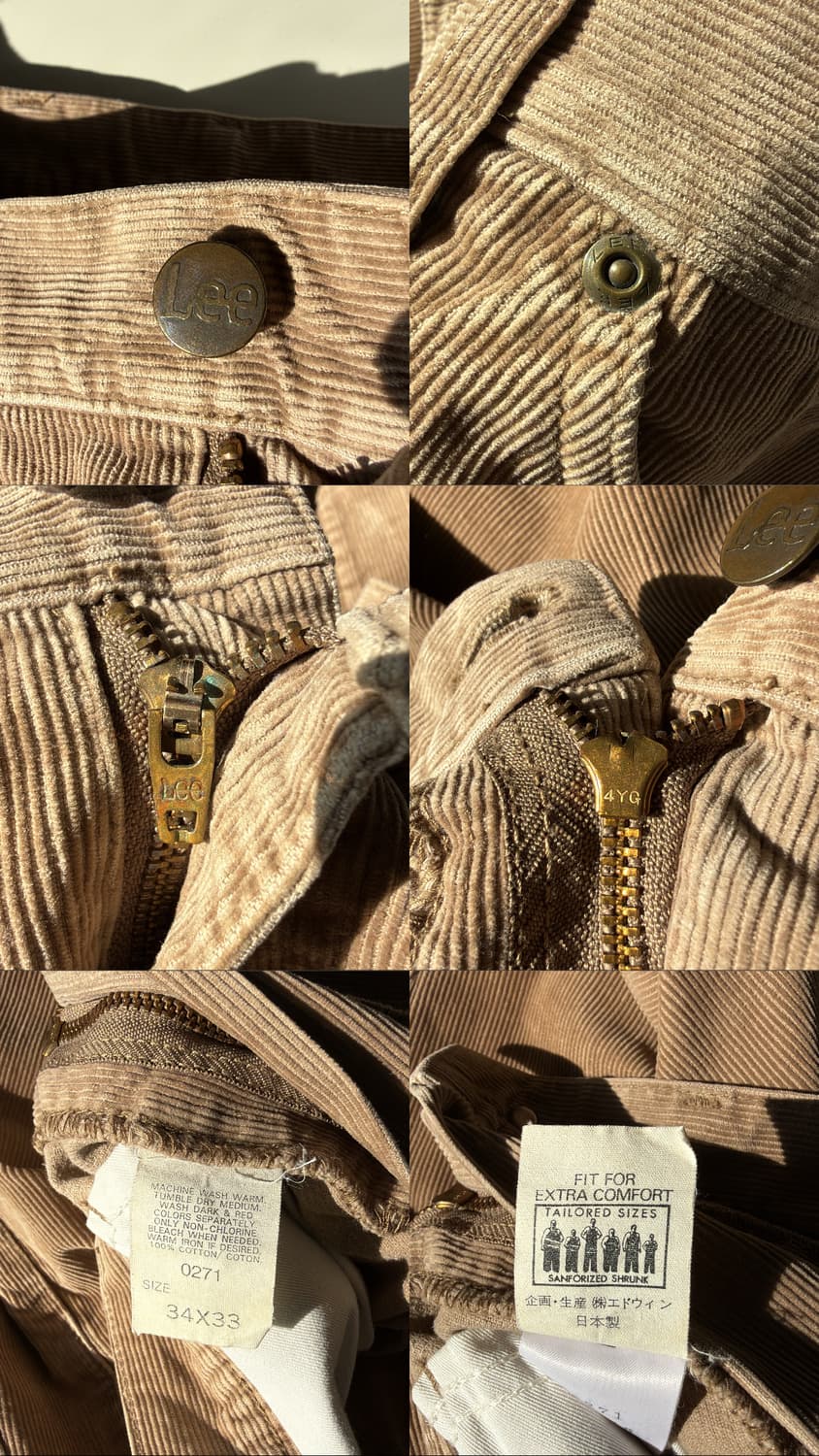 Lee 90s 코듀로이 팬츠 상품이미지4