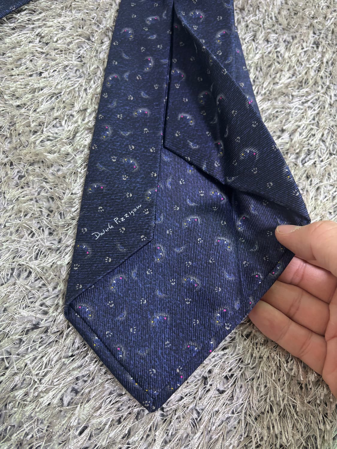 이태리제 BVLGARI 100프로 실크 넥타이 상품이미지5