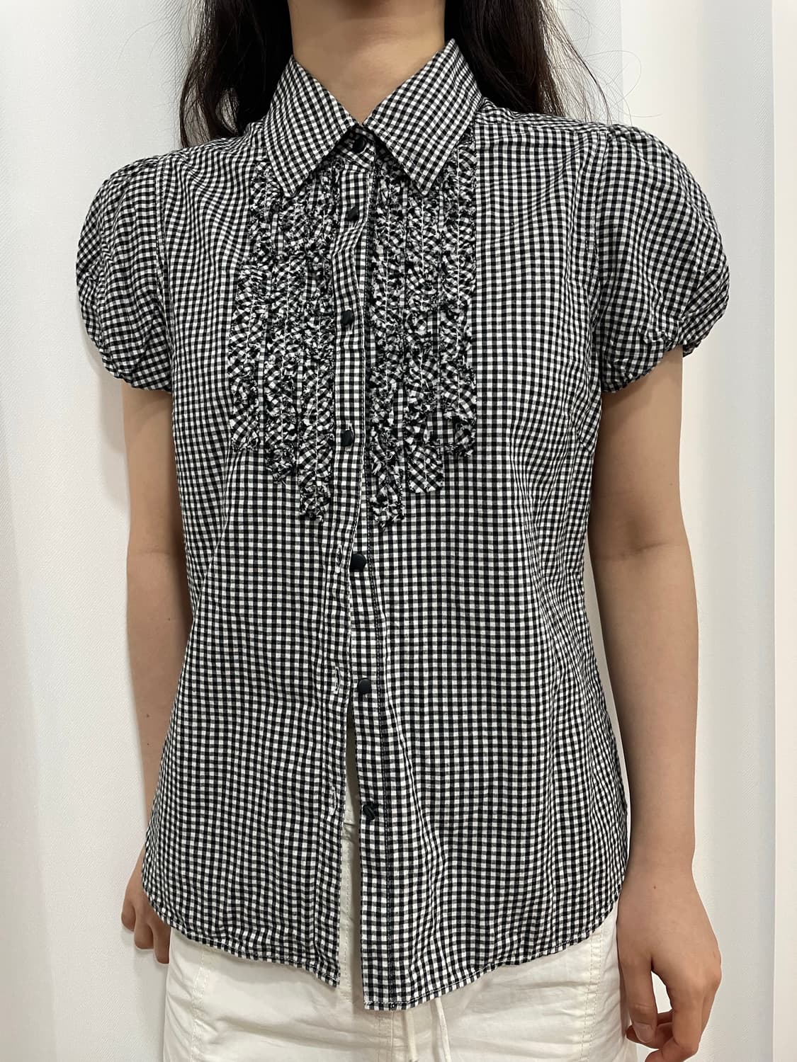 frill check shirt 상품이미지3