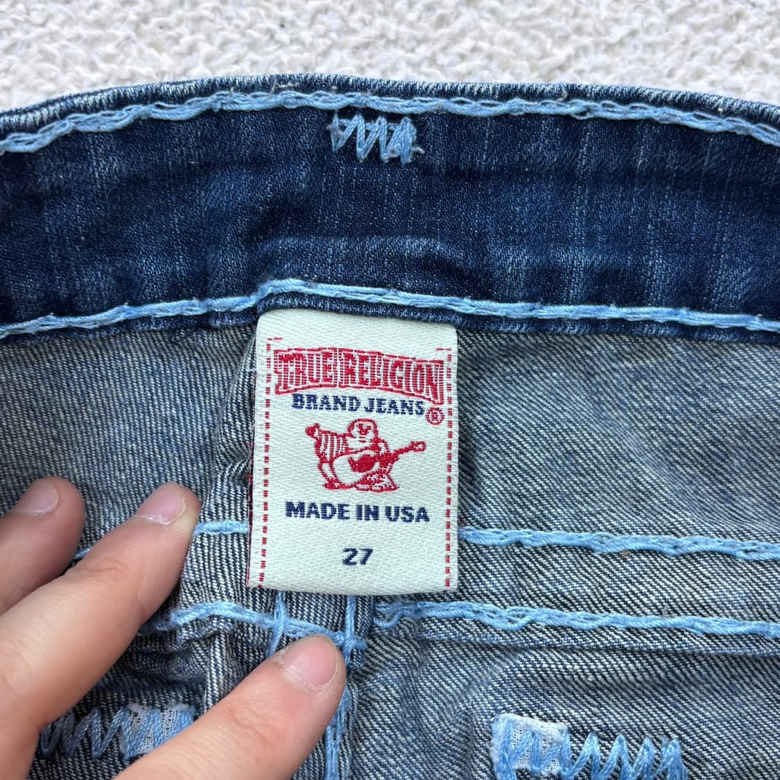 27 트루릴리전 데님 숏 팬츠 0406E 상품이미지3