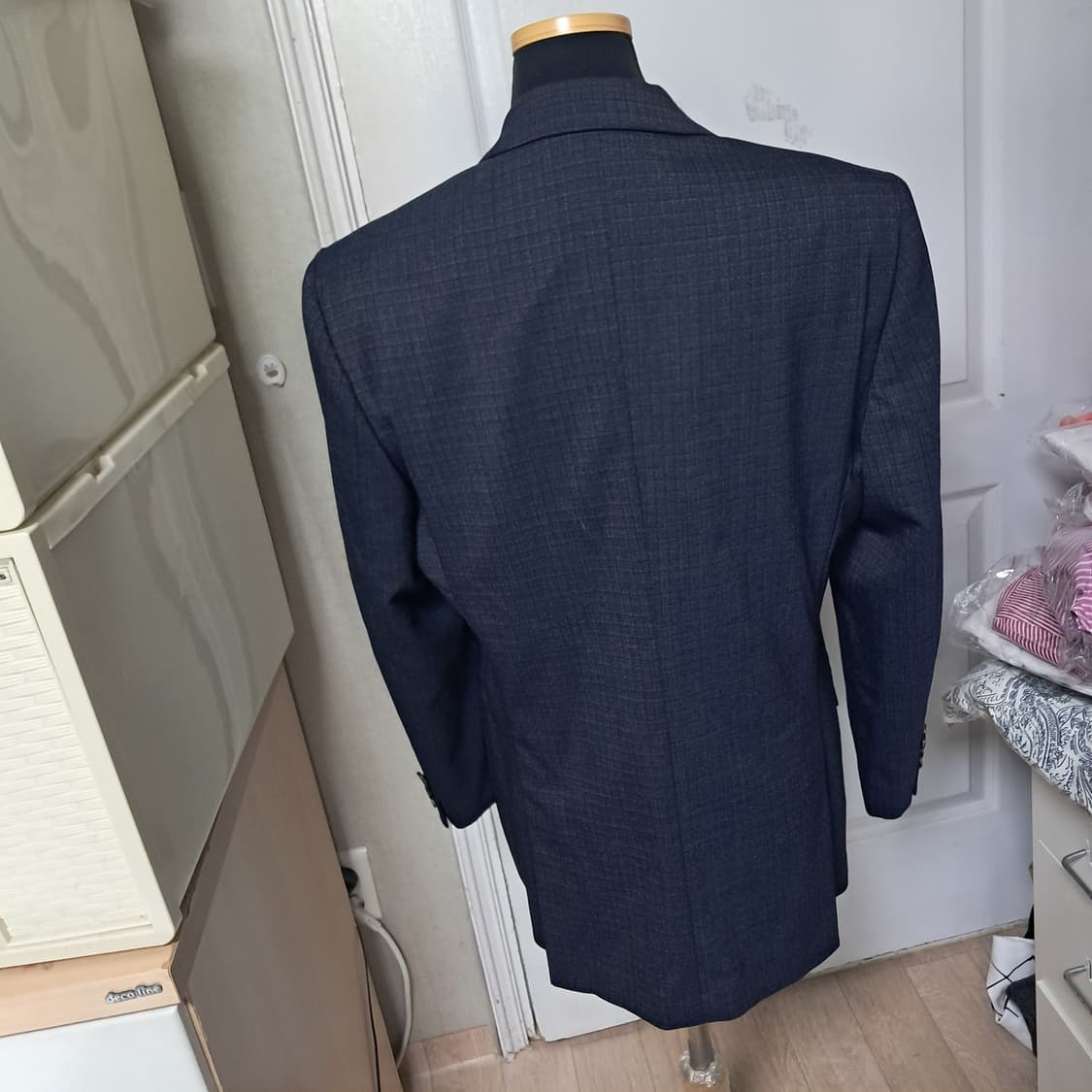 (상태최상)지오송지오 남성 체크 자켓 100~날씬105 상품이미지2