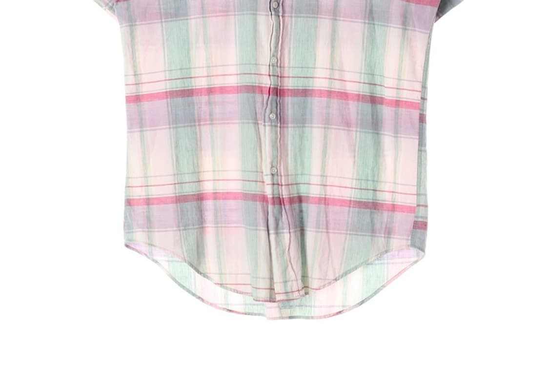 폴로 랄프로렌 파스텔 마드라스 체크 반팔 셔츠 XL 상품이미지4