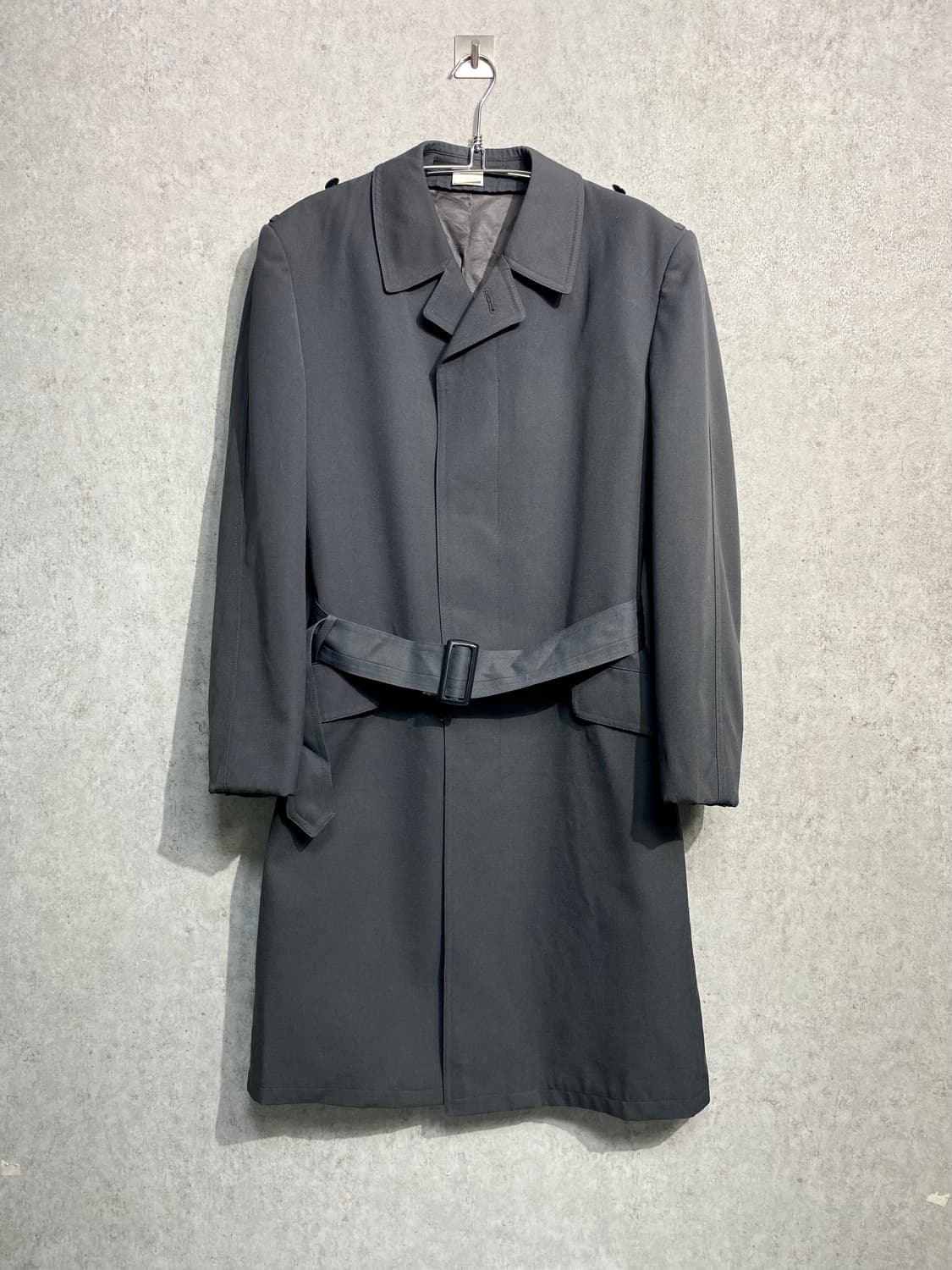 [40] 80s Germany 독일군 밀리터리 벨티드 트렌치코트 상품이미지1