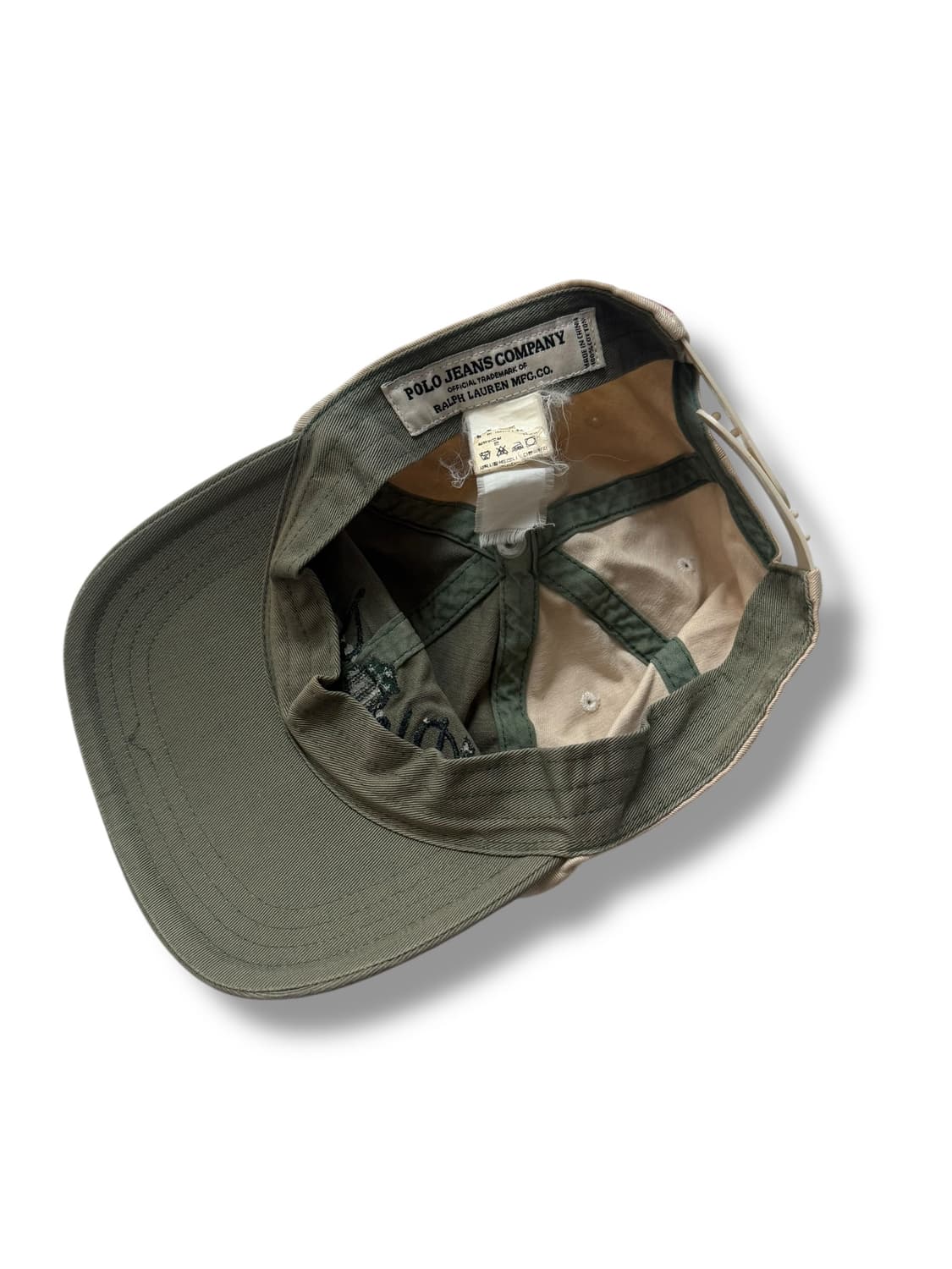 폴로 진스 카키 베이지 캡 상품이미지3