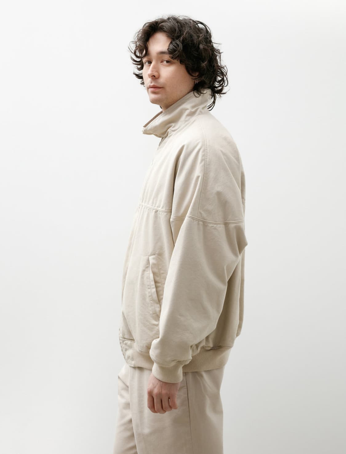 코모리(COMOLI) 포스트워크 트윌 블루종 아이보리 3 새상품 상품이미지4