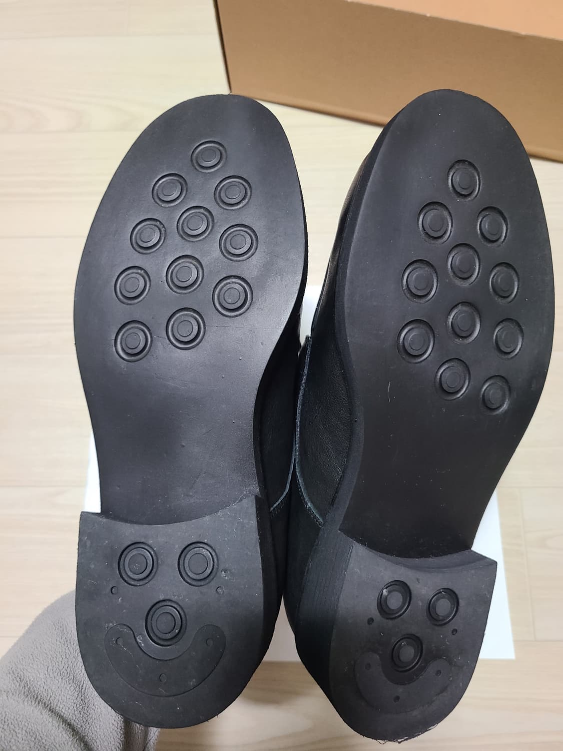 로맨틱무브 U팁 더비 R25M400, 워싱블랙(265) 상품이미지10