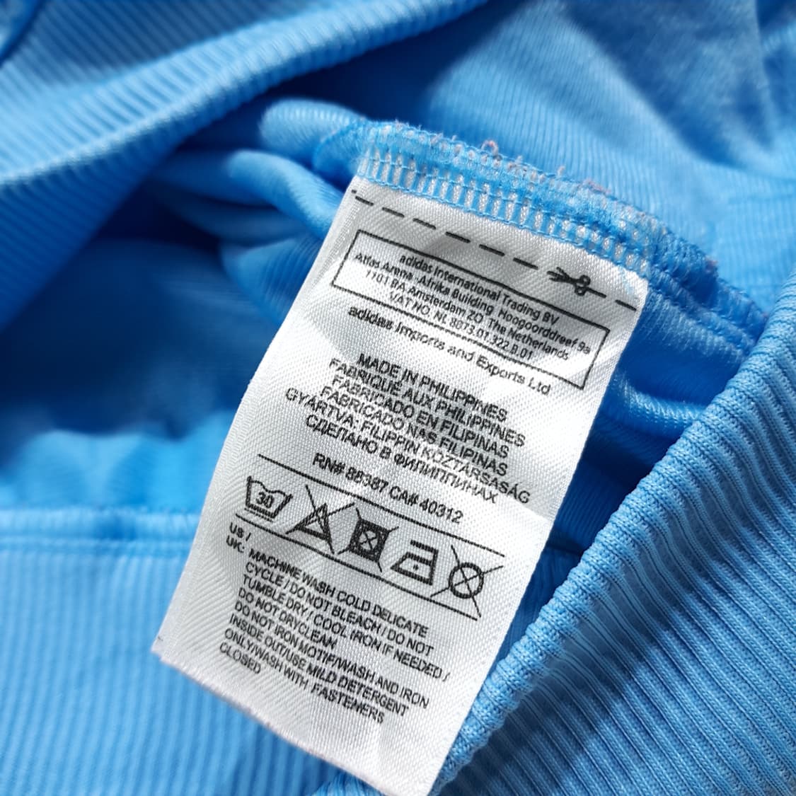CL963 L 아디다스 90s 올드스쿨 빅트레포일 스카이블루 트랙자켓 상품이미지6