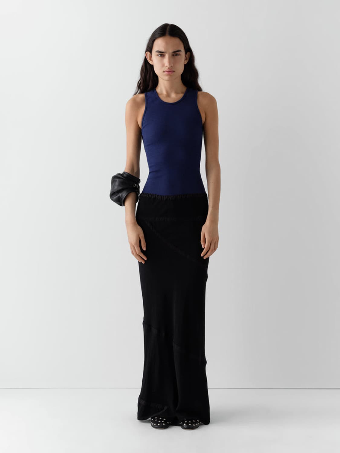 [S,M]기마구아스 Amelia 드레스/블루 블랙 상품이미지2