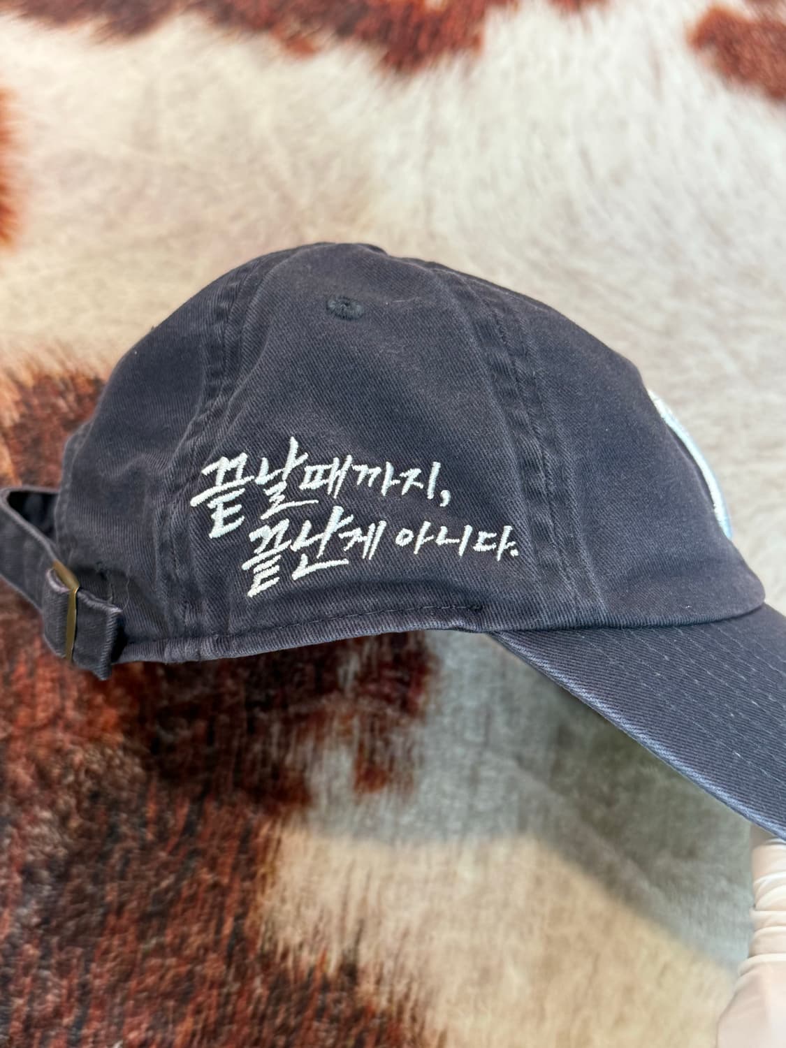 뉴에라 NY 베이스볼 자수 빈티지 볼캡 네이비 FREE 상품이미지4