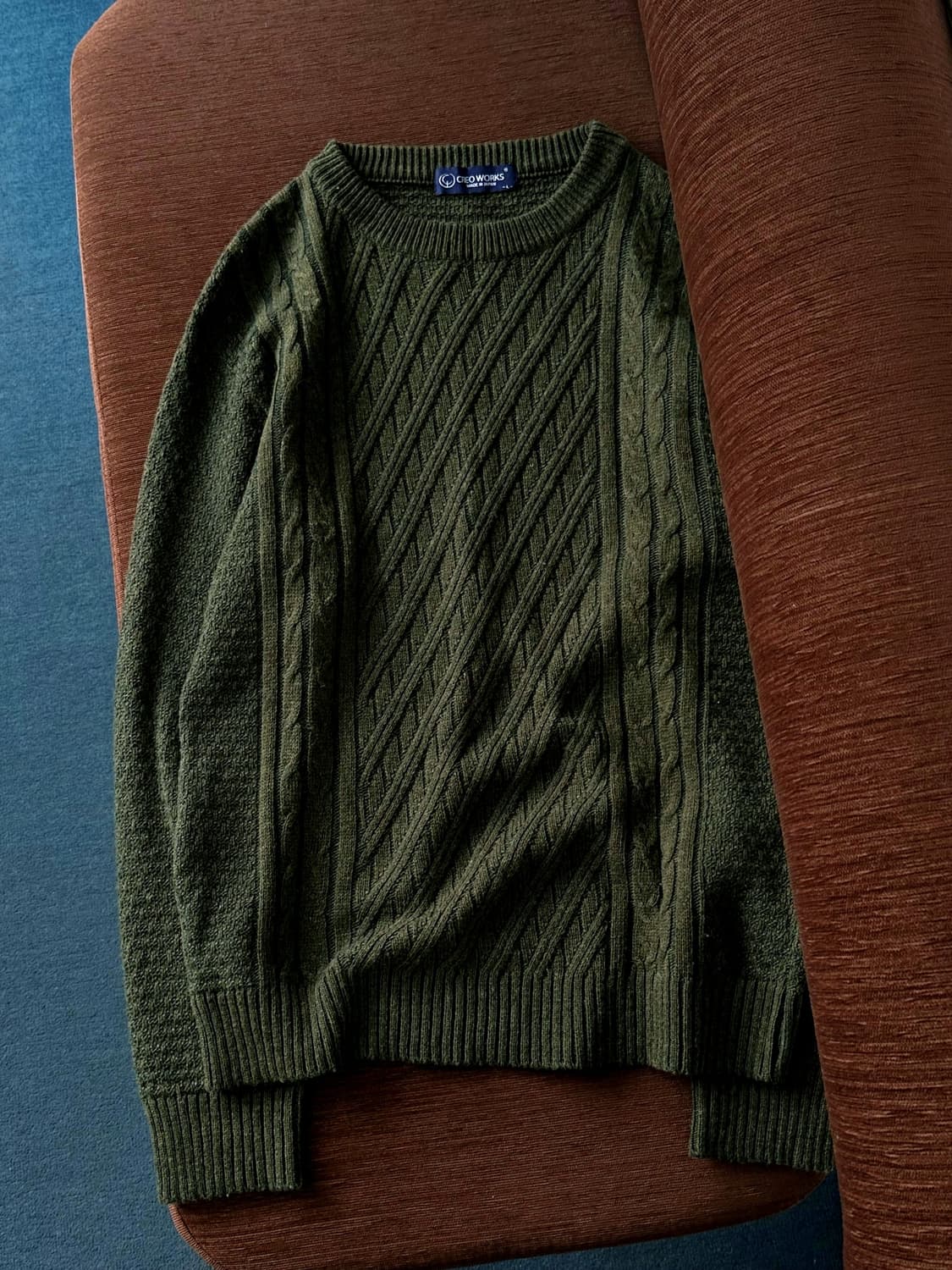 Design pattern wool blend knit P/O 상품이미지5