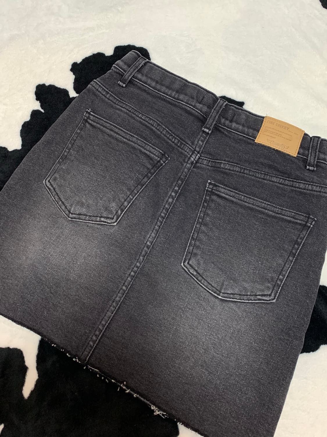 페일제이드 다크블루워싱 데님 미니스커트  상품이미지3