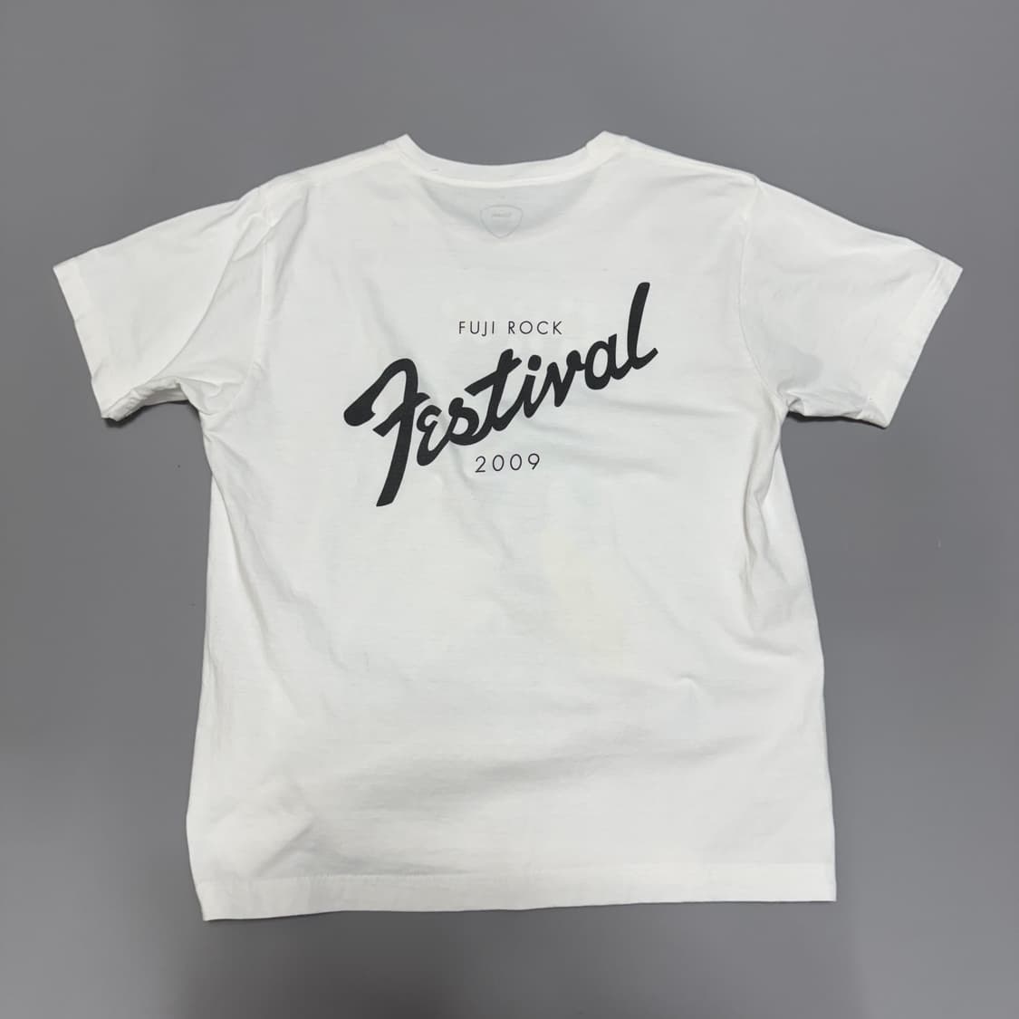 빔즈(BEAMS) FUJI ROCK 2009 화이트컬러 프린트 크루넥 상품이미지7