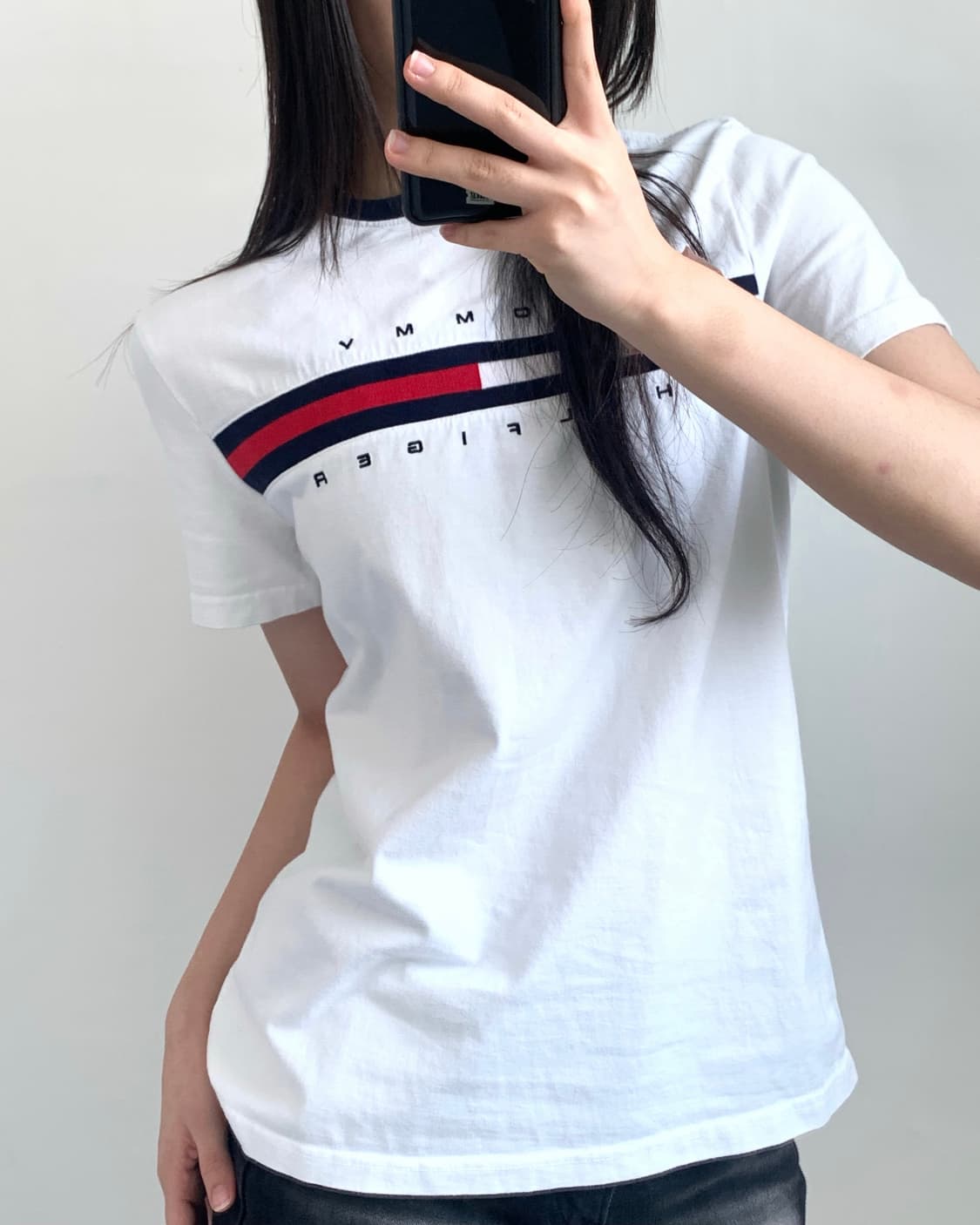 TommyHilfiger 타미힐피거 화이트 티셔츠 상품이미지2
