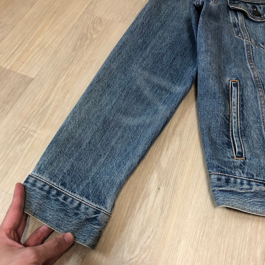 (L) 리바이스 Levi's 72334 워시드 연청 데님 자켓 상품이미지4