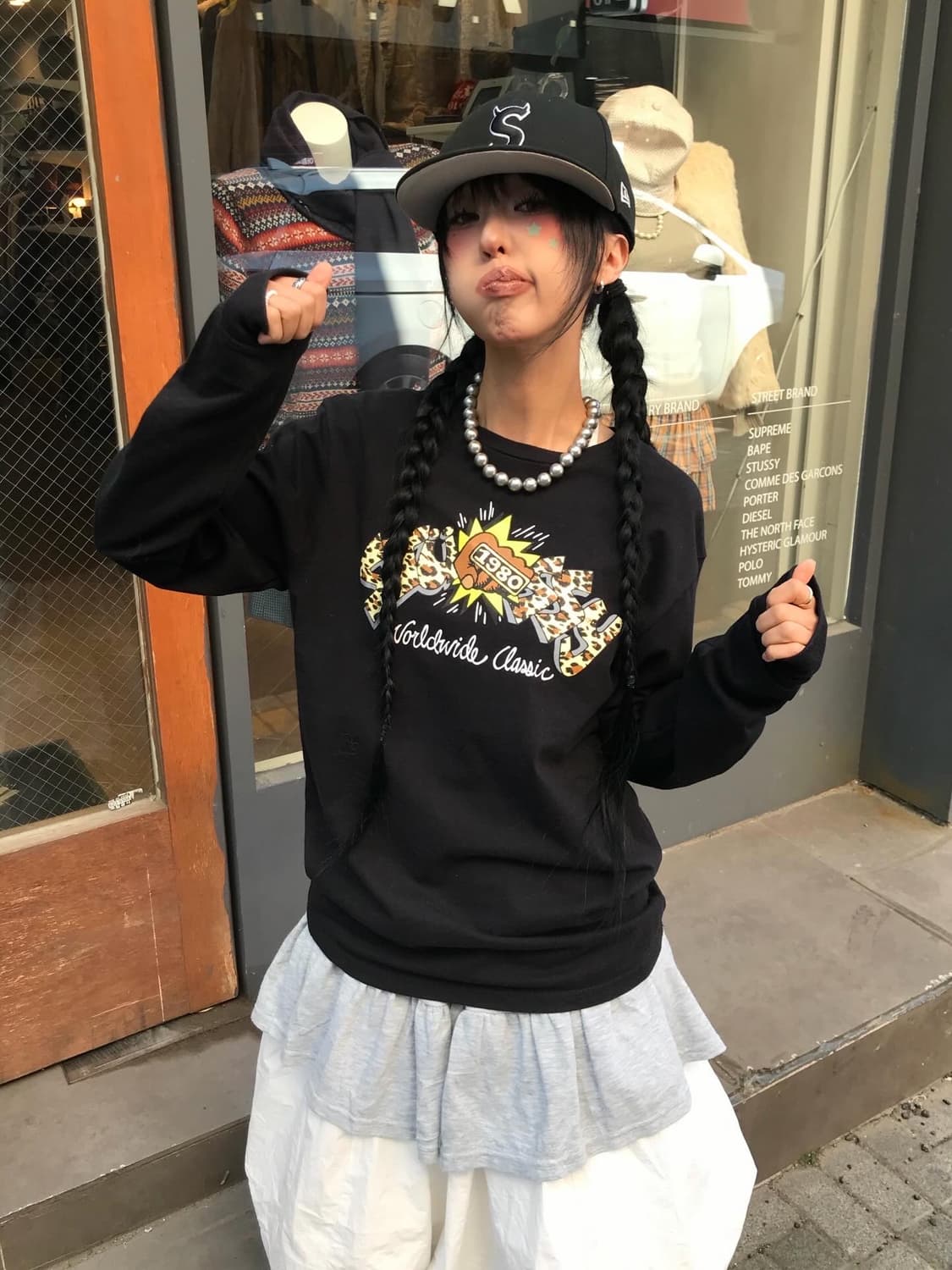 Stussy Leopard Logo L/S 상품이미지4